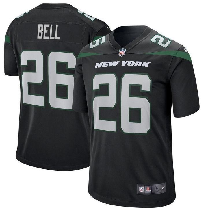 Men New York Jets 26 Le Veon Bell Nike Black Game NFL Jersey